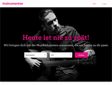 Tablet Screenshot of instrumentor.ch